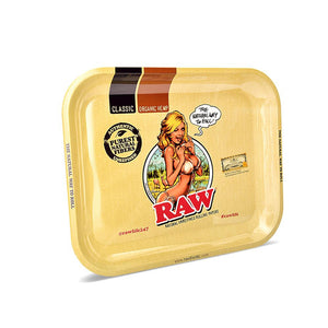 RAW Rolling Tray - RAW Girl - Large