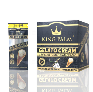King Palm™ Natural Leaf Rollies Blunt Wraps Gelato Cream