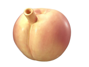 Ceramic Peach Shaped Pipe